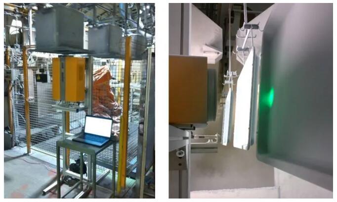 在線測量未固化的烤箱、家電粉末噴涂膜厚